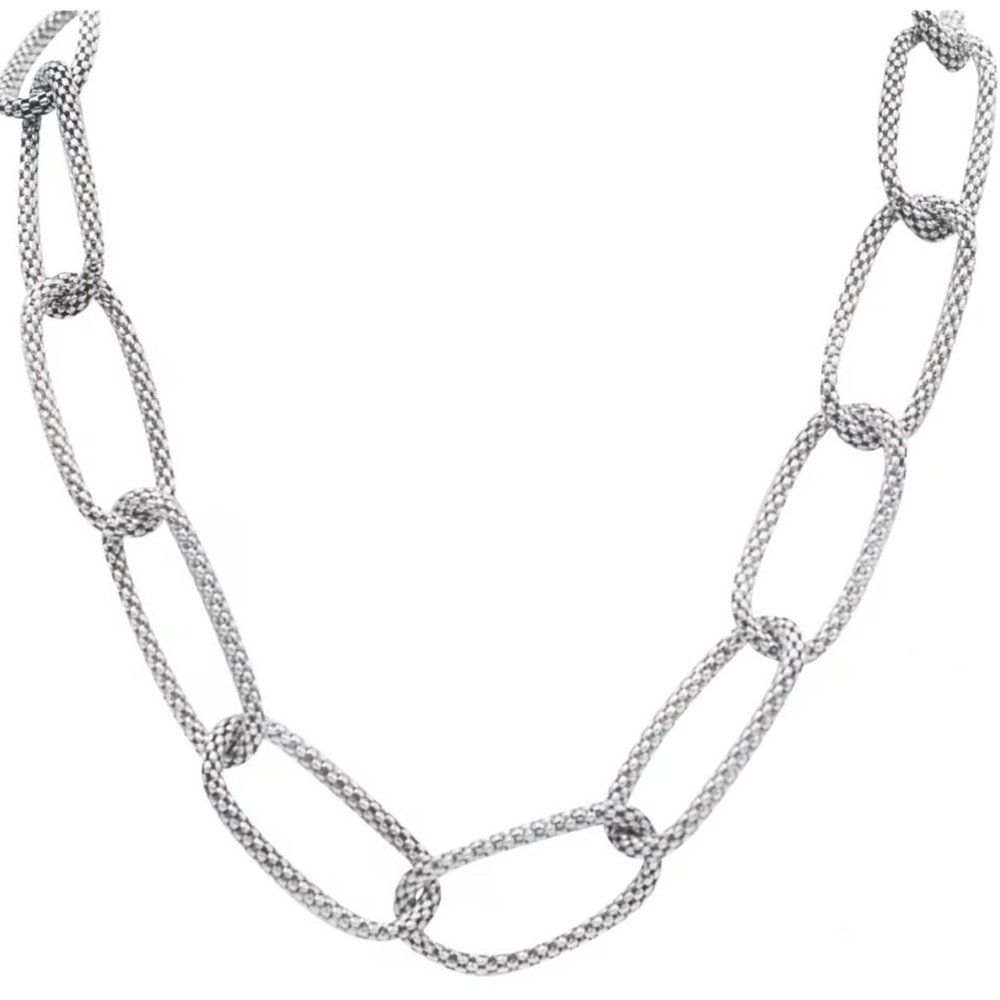 Tiffany & Co. 925 Paloma Picasso Large Mesh Link Toggle Necklace